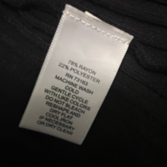 Black Women's Open Long Sweater Cardigan Size S - Picture 5 of 5